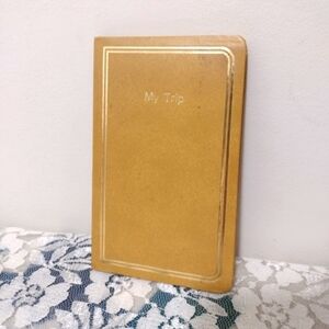 Vintage My Trip Map Contact Travel Book